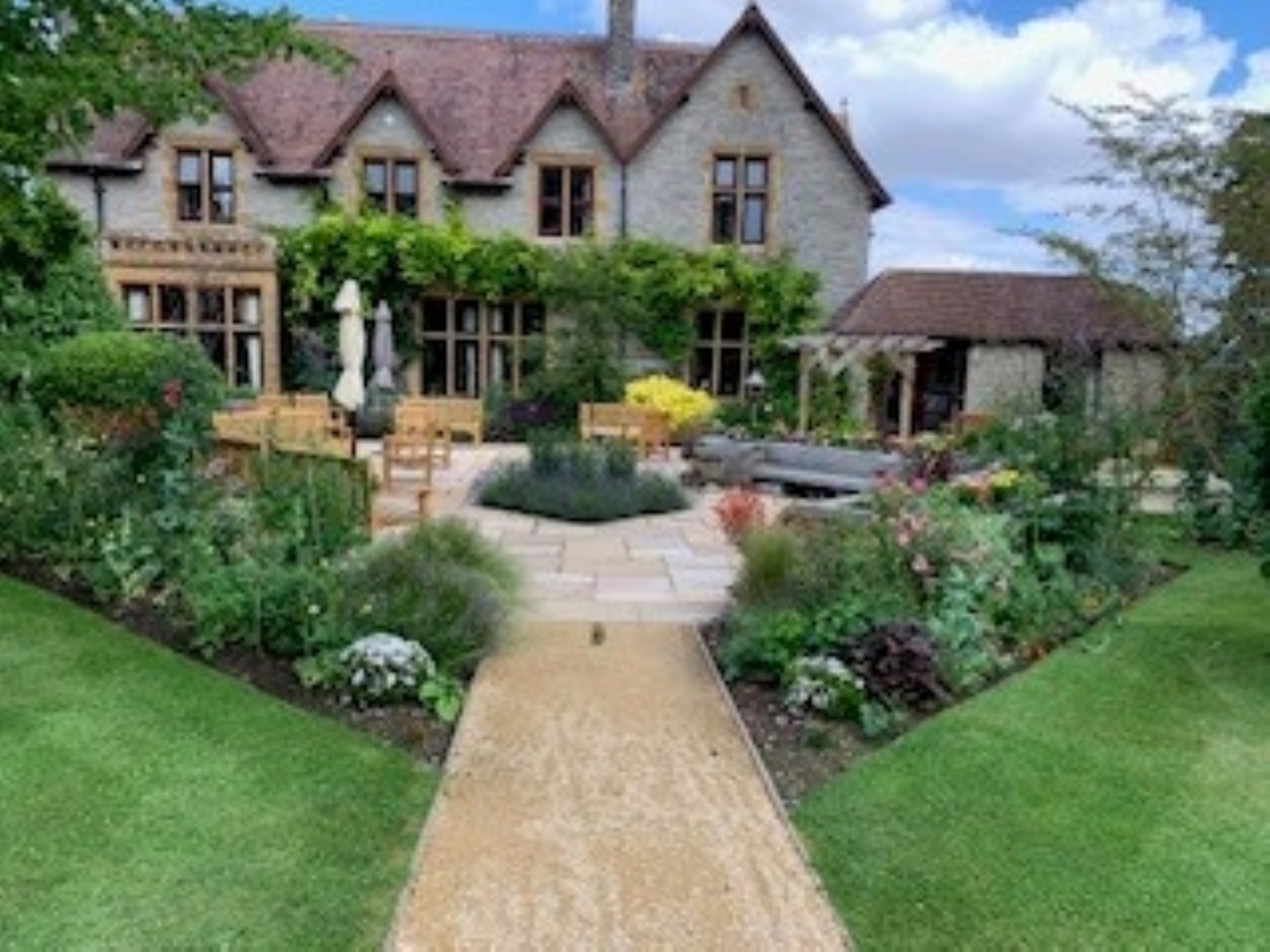 Potting Tubs in the Garden